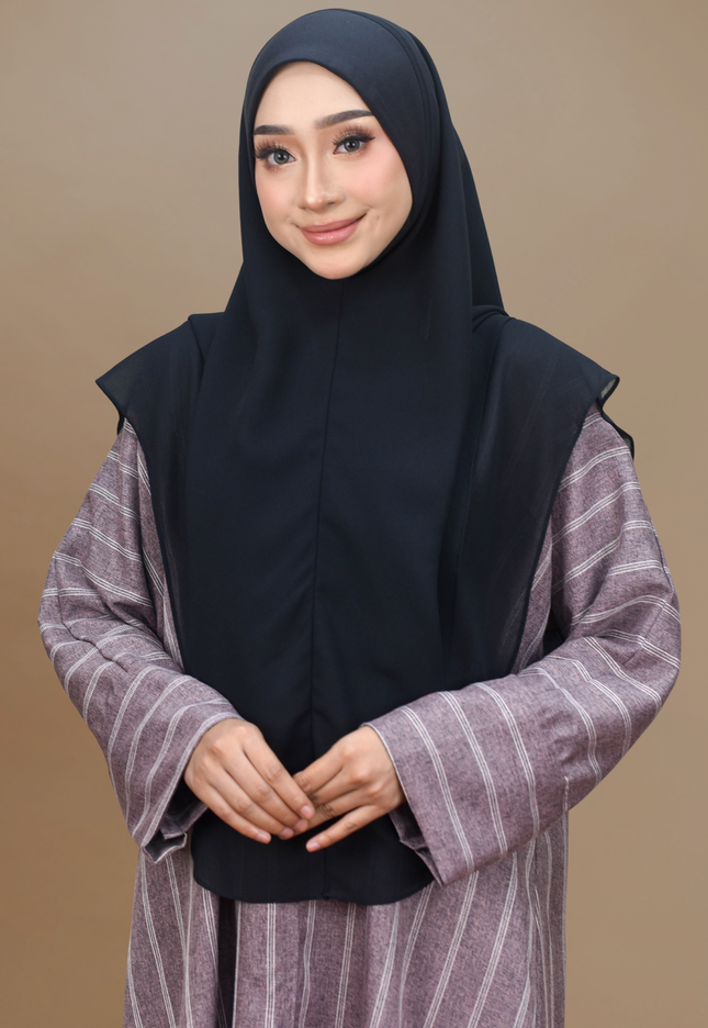 Faraza Zahra Jubah Abaya Umrah - Abaya Sofea in Maroon