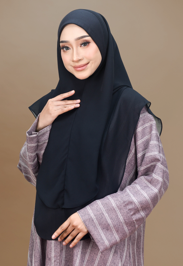 Faraza Zahra Jubah Abaya Umrah - Abaya Sofea in Maroon
