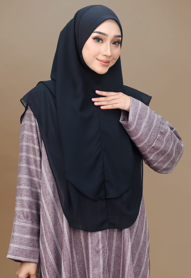 Faraza Zahra Jubah Abaya Umrah - Abaya Sofea in Maroon