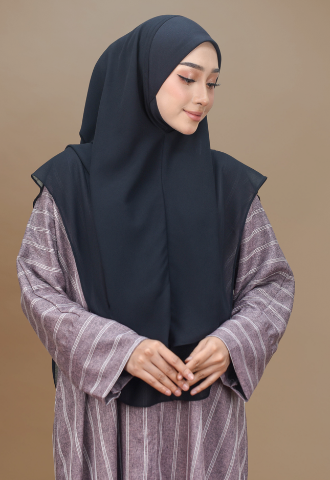 Faraza Zahra Jubah Abaya Umrah - Abaya Sofea in Maroon