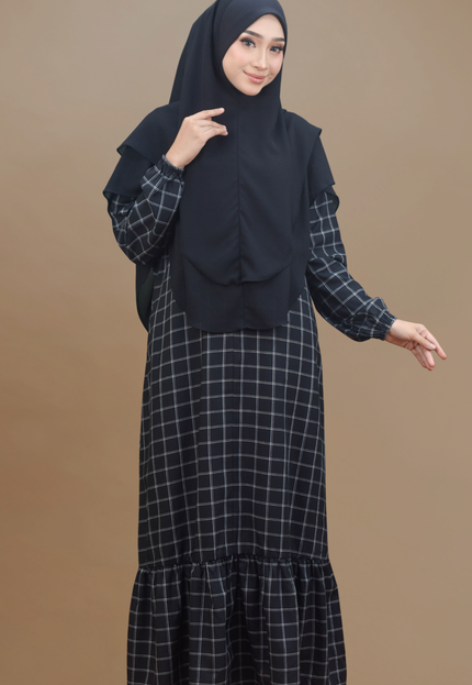Faraza Zahra Jubah Bahaman Wanita in Black(Hitam)