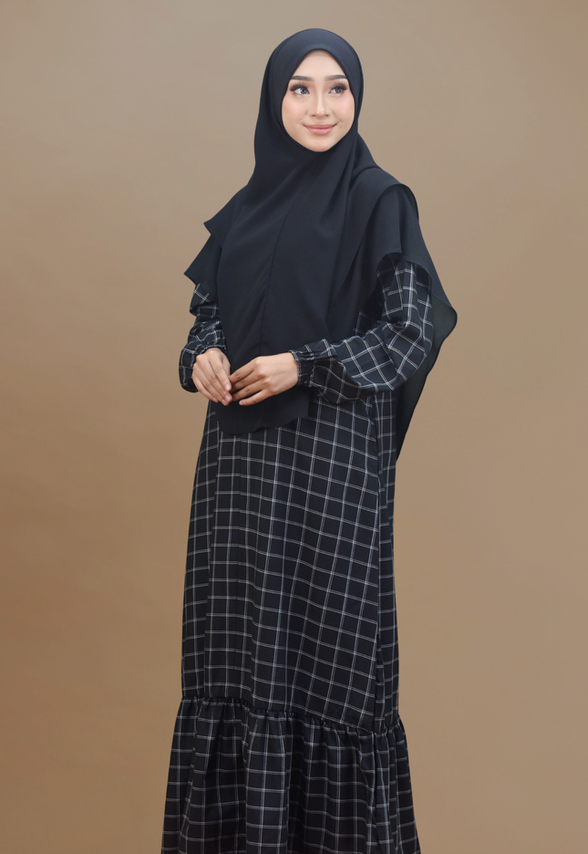 Faraza Zahra Jubah Bahaman Wanita in Black(Hitam)