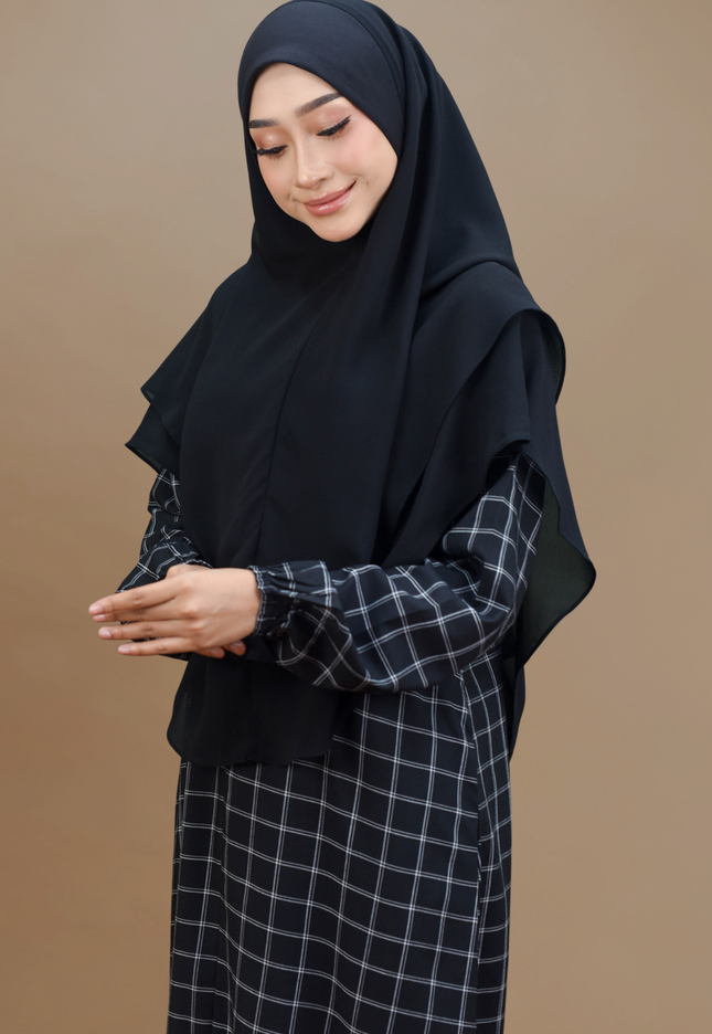 Faraza Zahra Jubah Bahaman Wanita in Black(Hitam)