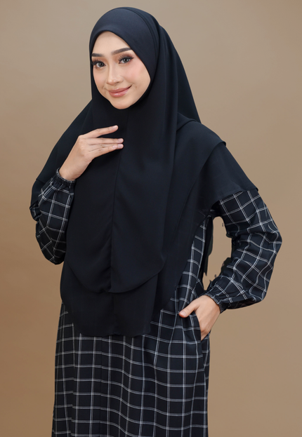 Faraza Zahra Jubah Bahaman Wanita in Black(Hitam)