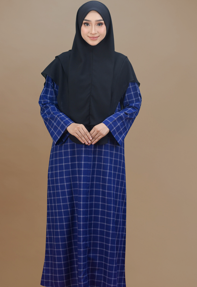 Faraza Zahra Jubah Bahaman Wanita in Royal Blue