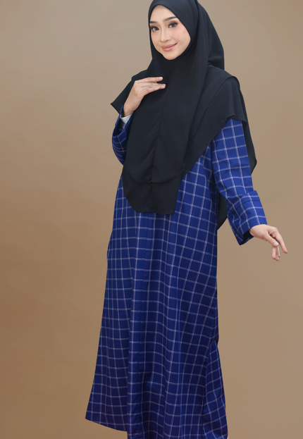 Faraza Zahra Jubah Bahaman Wanita in Royal Blue
