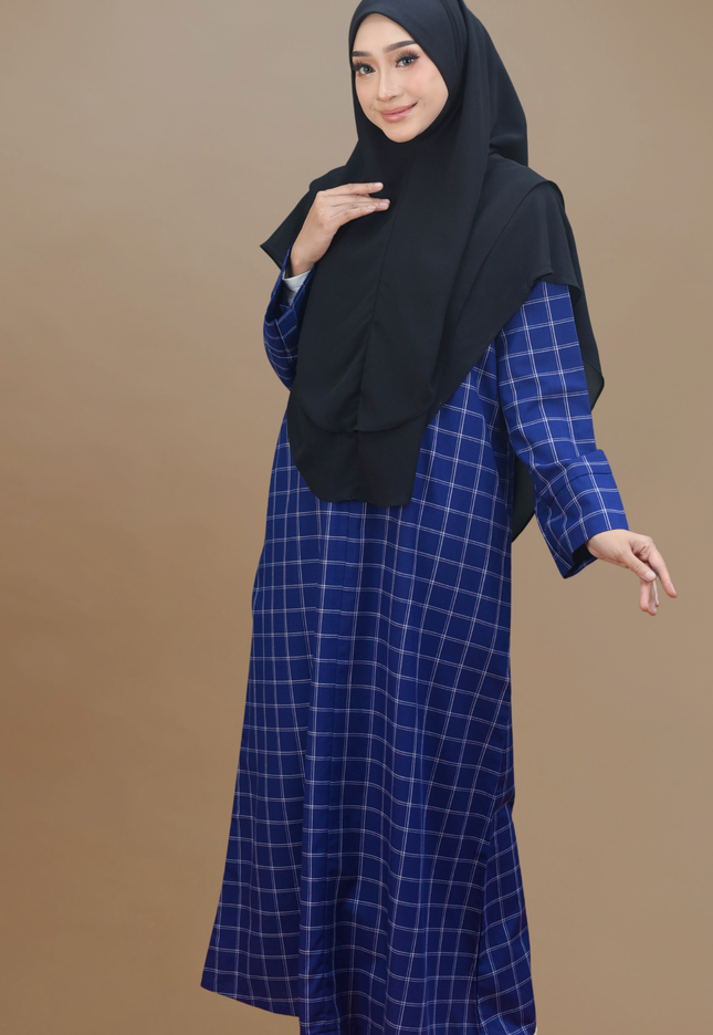 Faraza Zahra Jubah Bahaman Wanita in Royal Blue