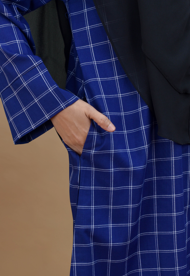 Faraza Zahra Jubah Bahaman Wanita in Royal Blue