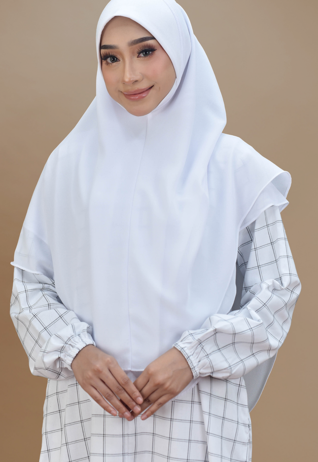 Faraza Zahra Jubah Bahaman Wanita in White(Putih)