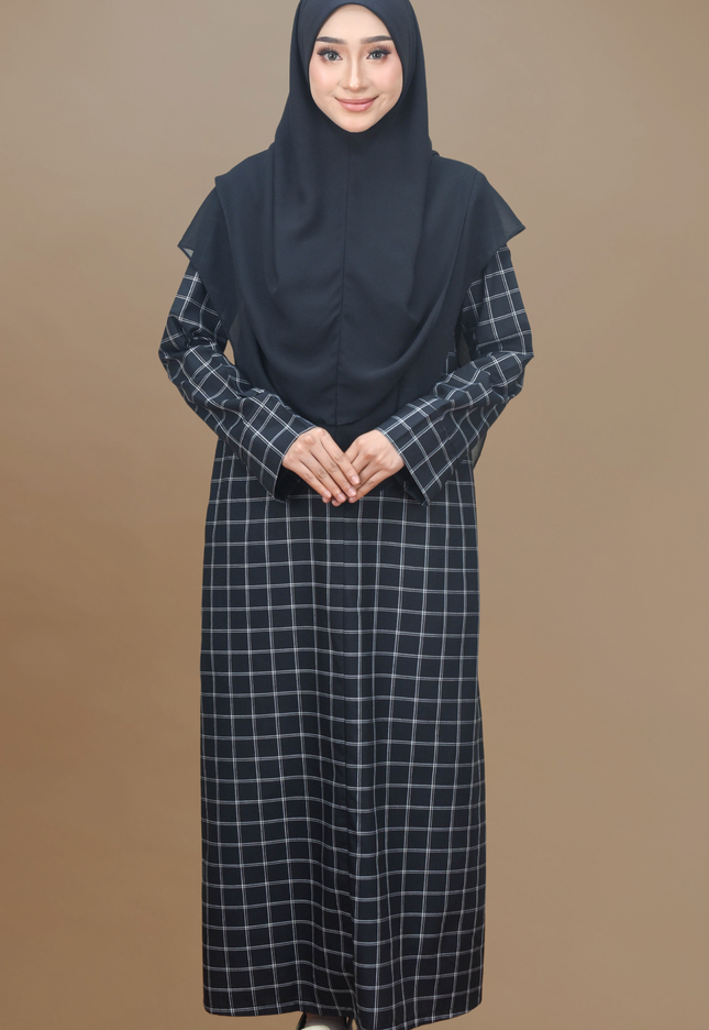 Faraza Zahra Jubah Bahaman Wanita in Black(Hitam)