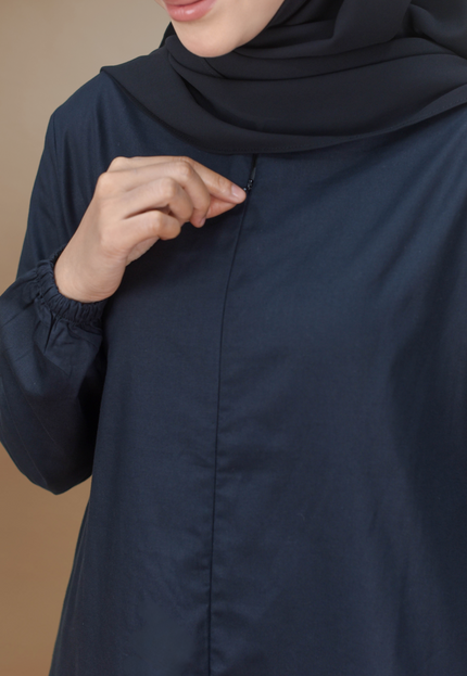Faraza Zahra Jubah Seluar Umrah Haji -  Sulam Bunga