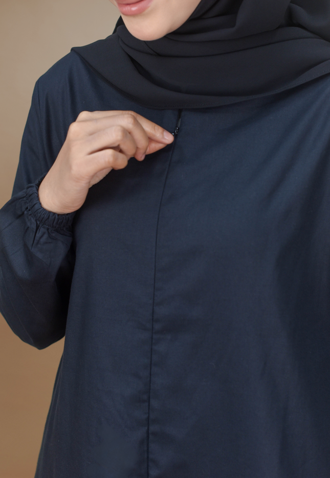 Faraza Zahra Jubah Seluar Umrah Haji -  Sulam Bunga