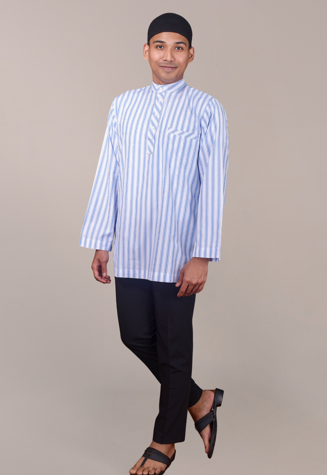 Faraza Zahra Kurta Safwan in Sky Blue