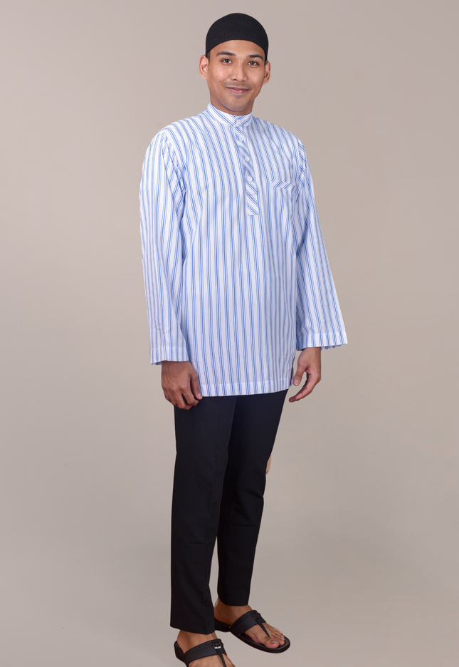 Faraza Zahra Kurta Safwan in Sky Blue
