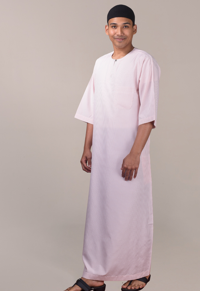 Faraza Zahra Jubah Sufyan in Pink