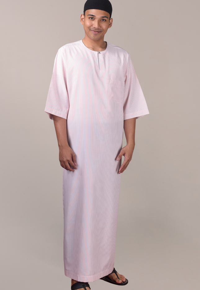Faraza Zahra Jubah Sufyan in Pink