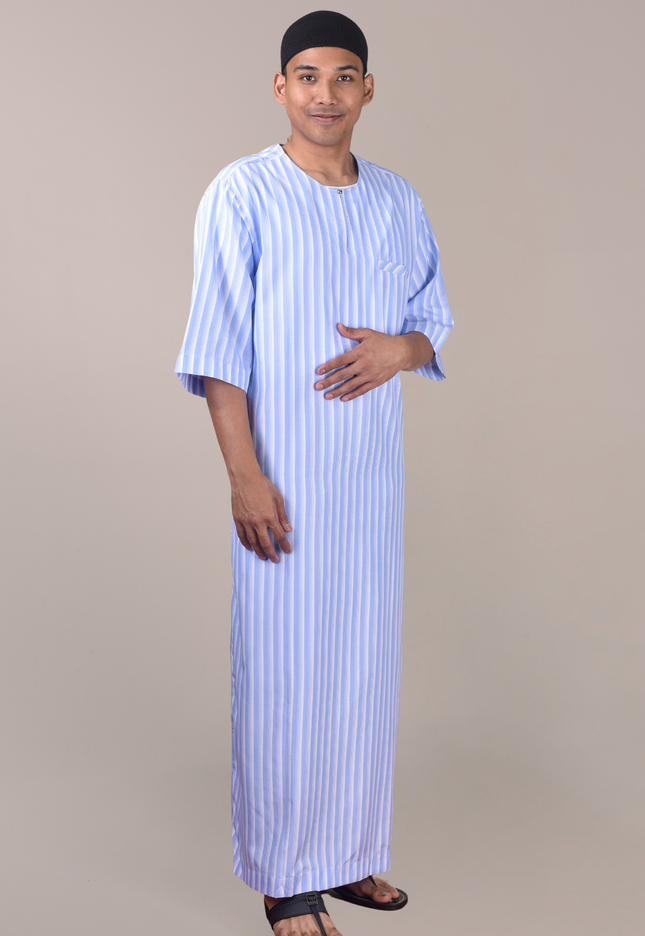 Faraza Zahra Jubah Safwan in Sky Blue