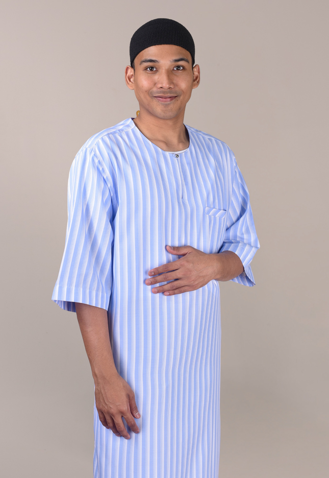 Faraza Zahra Jubah Safwan in Sky Blue