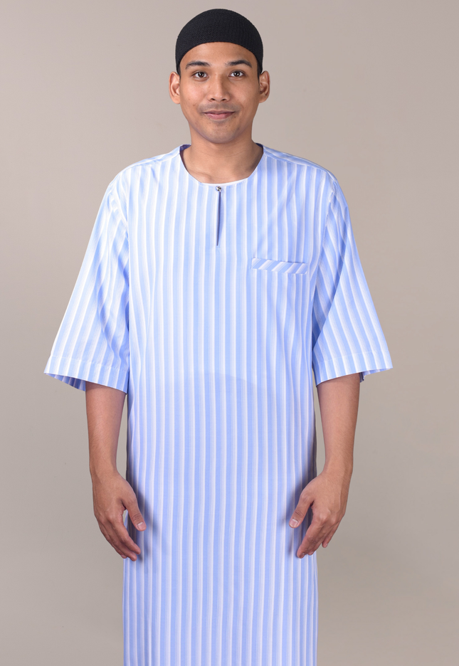 Faraza Zahra Jubah Safwan in Sky Blue