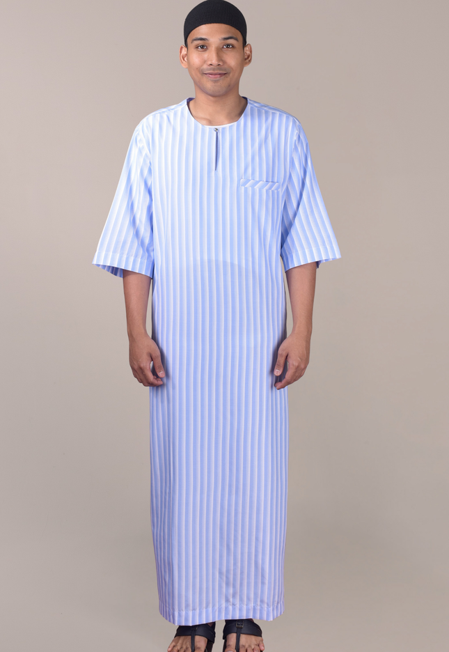 Faraza Zahra Jubah Safwan in Sky Blue