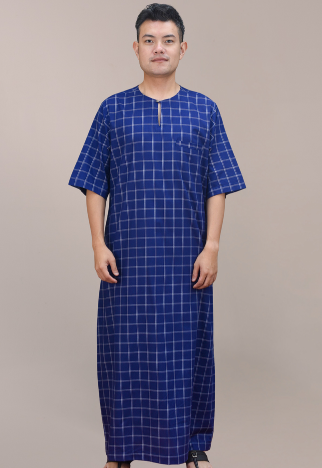 Faraza Zahra Jubah Bahaman in Royal Blue