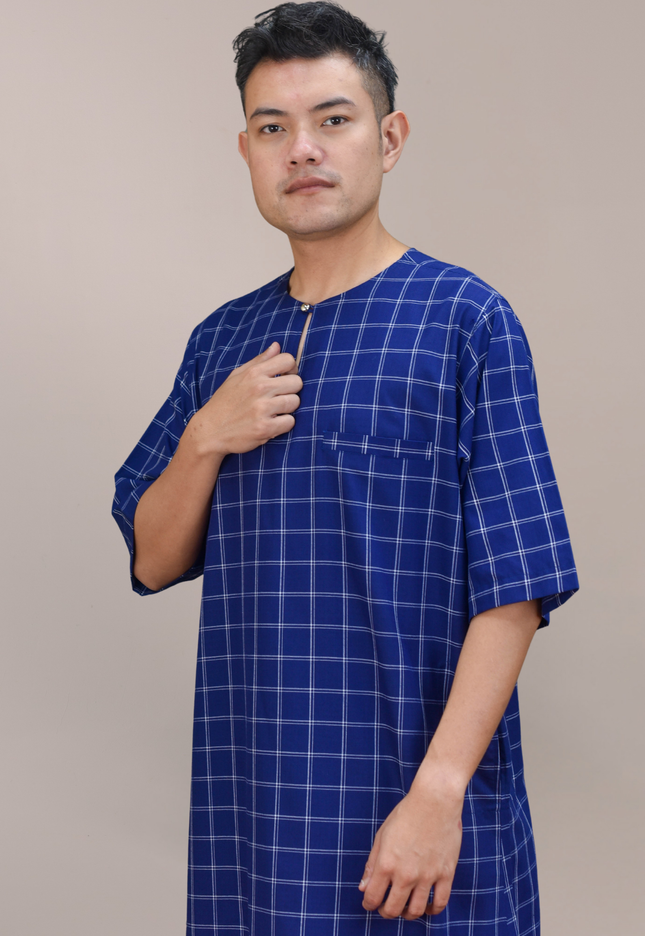 Faraza Zahra Jubah Bahaman in Royal Blue