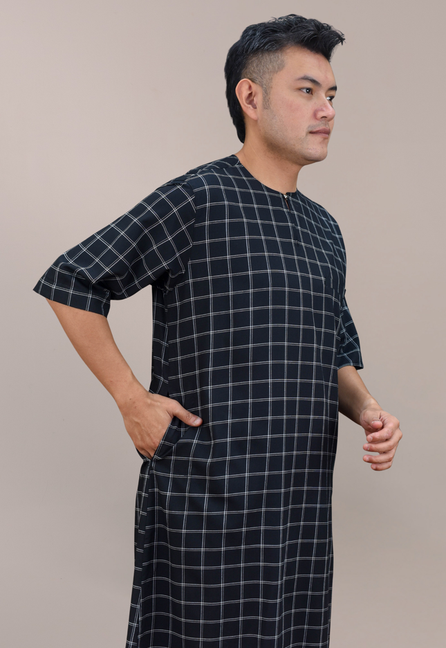 Faraza Zahra Jubah Bahaman in Black(Hitam)