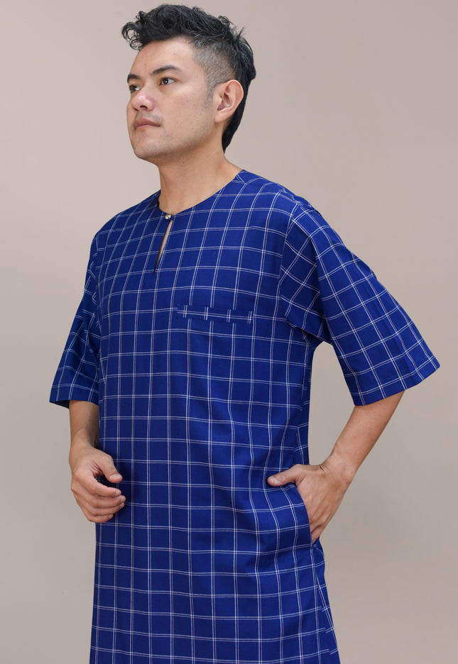Faraza Zahra Jubah Bahaman in Royal Blue