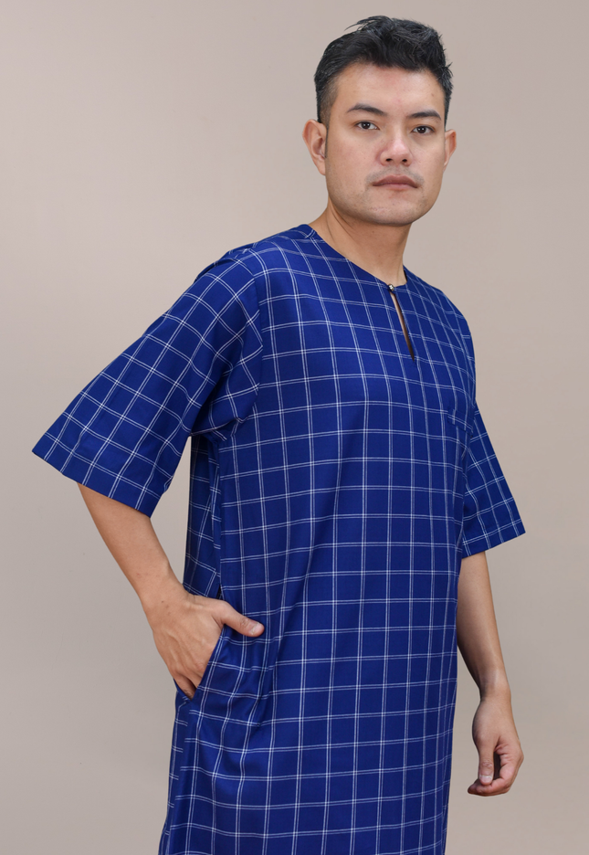 Faraza Zahra Jubah Bahaman in Royal Blue