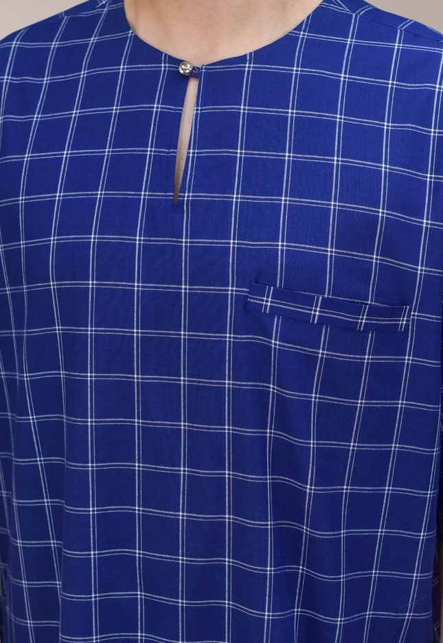 Faraza Zahra Jubah Bahaman in Royal Blue