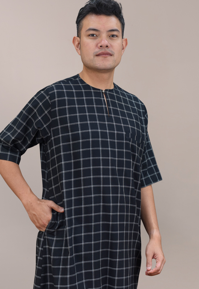 Faraza Zahra Jubah Bahaman in Black(Hitam)