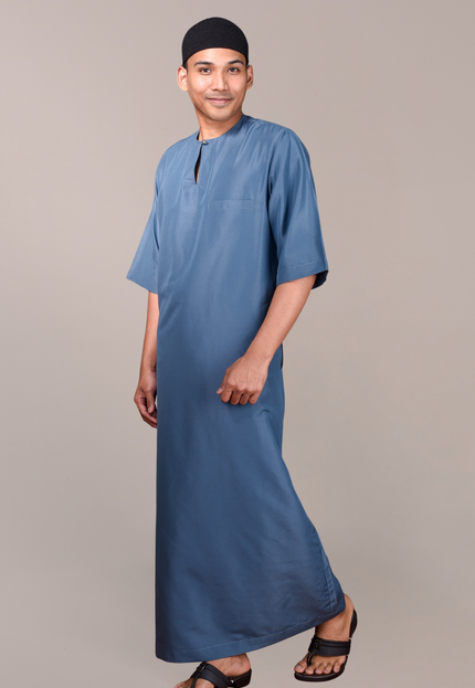 Faraza Zahra Jubah Safir in Turqoise