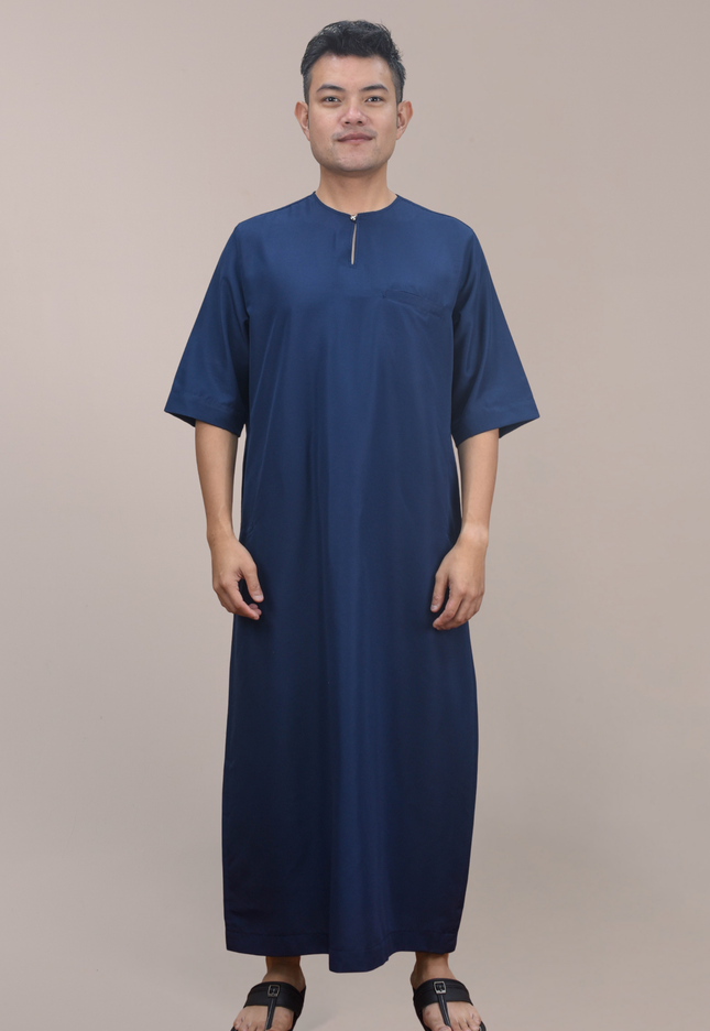 Faraza Zahra Jubah Safir in Dark Blue