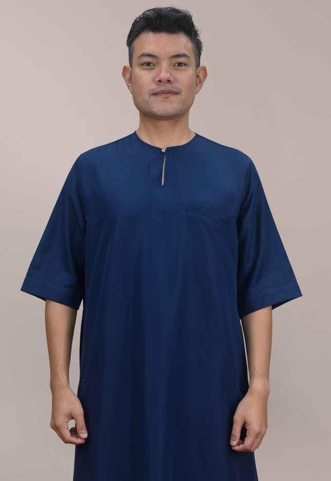 Faraza Zahra Jubah Safir in Dark Blue