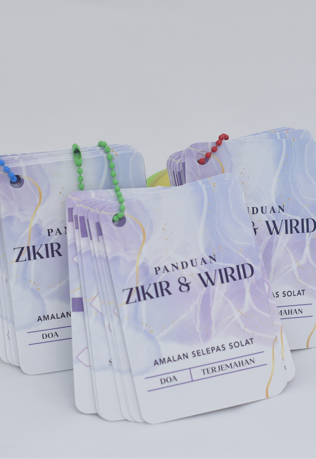 Faraza Zahra Keychain Bacaan Doa, Wirid dan Zikir
