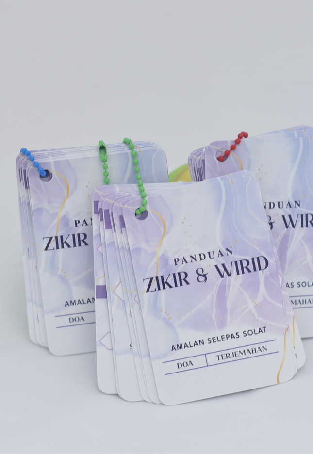 Faraza Zahra Keychain Bacaan Doa, Wirid dan Zikir
