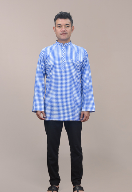 Faraza Zahra Kurta - Baseem in Blue