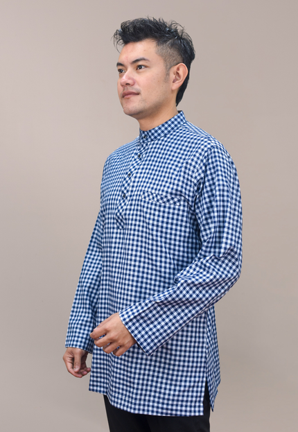 Faraza Zahra Kurta - Baseem In Navy