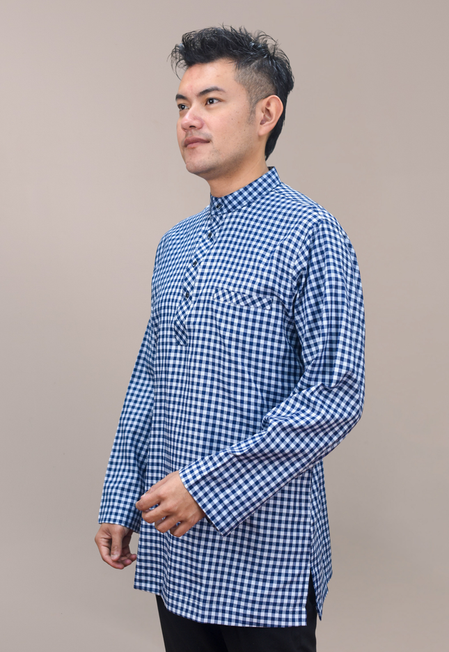 Faraza Zahra Kurta - Baseem In Navy