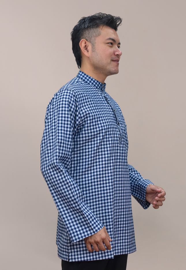 Faraza Zahra Kurta - Baseem In Navy
