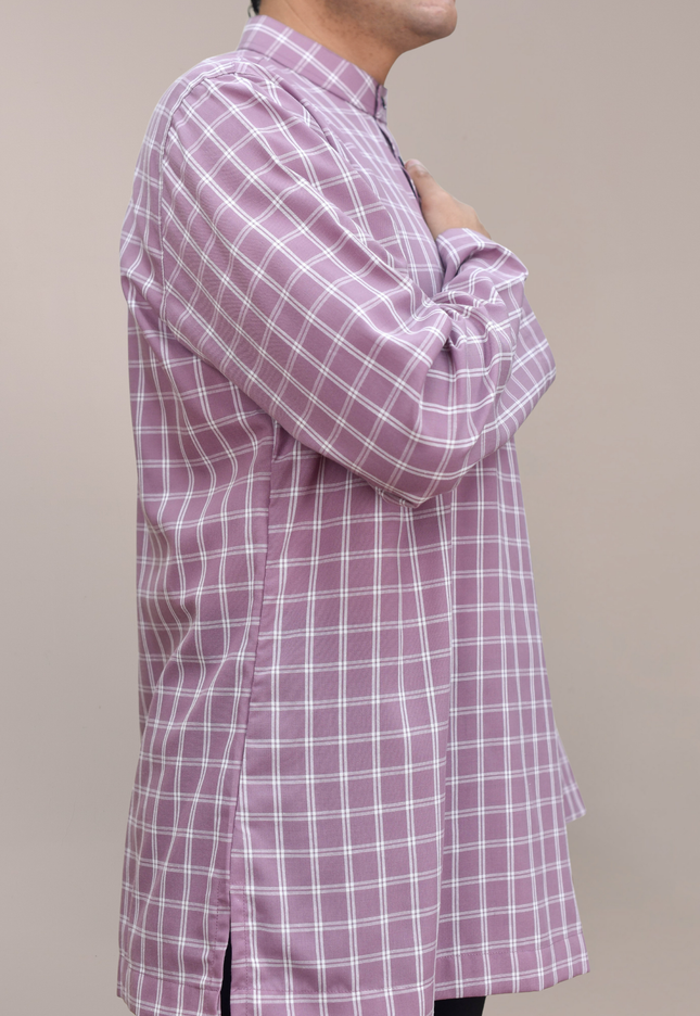 Faraza Zahra Kurta - Bahaman in Dusty Pink