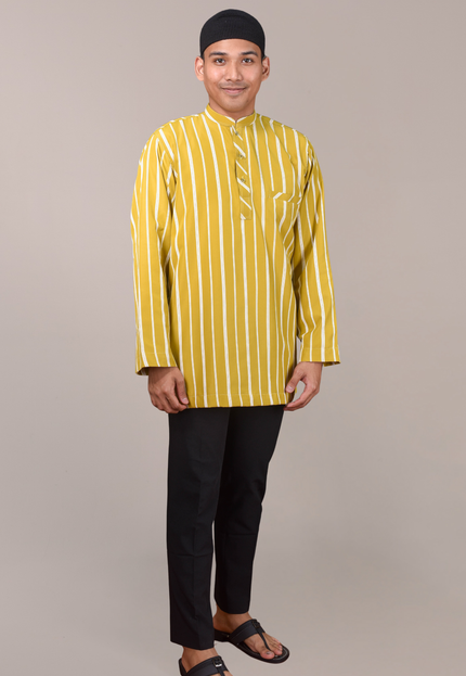 Faraza Zahra Kurta - Safwan in Mustard