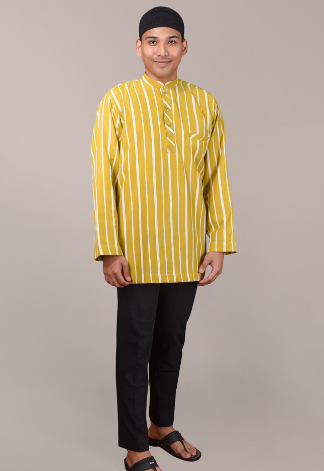 Faraza Zahra Kurta - Safwan in Mustard