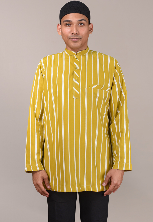 Faraza Zahra Kurta - Safwan in Mustard