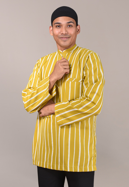 Faraza Zahra Kurta - Safwan in Mustard