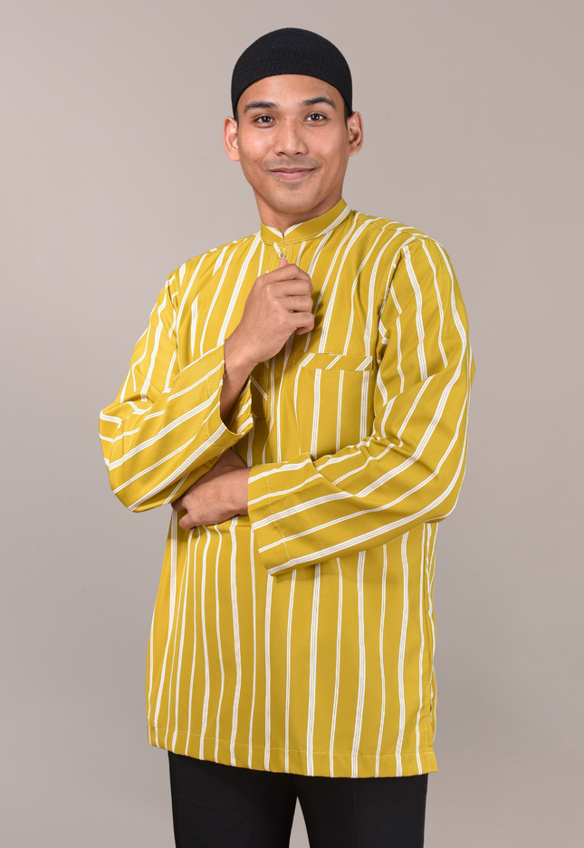 Faraza Zahra Kurta - Safwan in Mustard