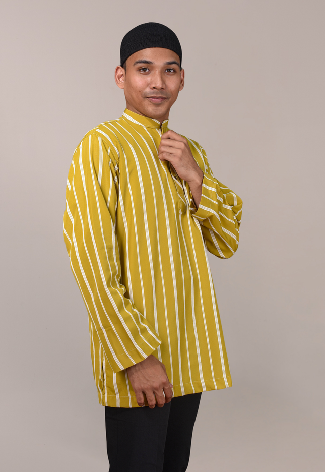 Faraza Zahra Kurta - Safwan in Mustard