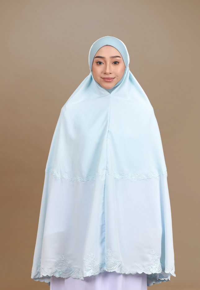 Faraza Zahra Mini Telekung Rosella in Turqoise