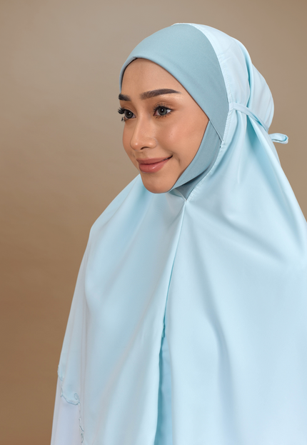 Faraza Zahra Mini Telekung Rosella in Turqoise