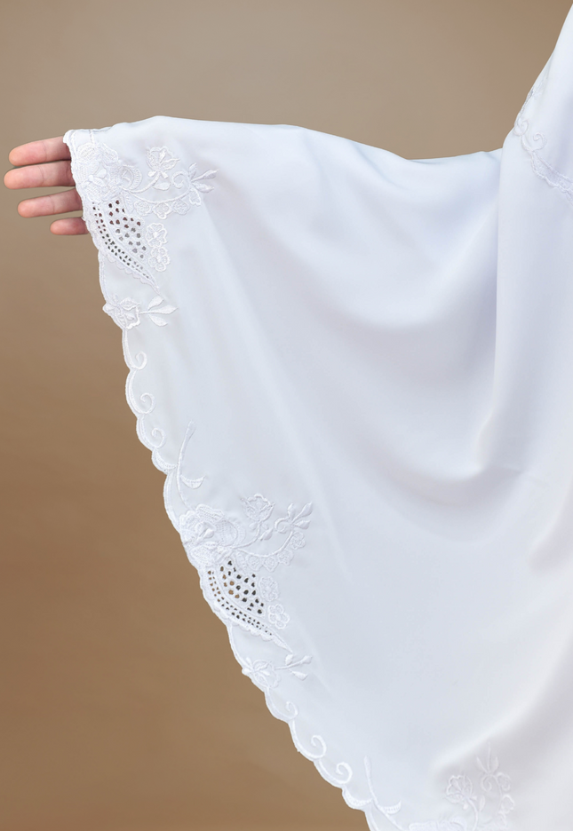 Faraza Zahra Mini Telekung Rosella in White(Putih)